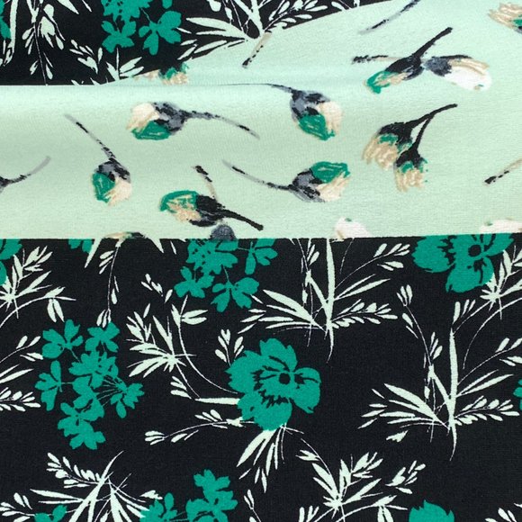 Alfani Black Floral Sheer Sleeve Tunic Top - Picture 8 of 9